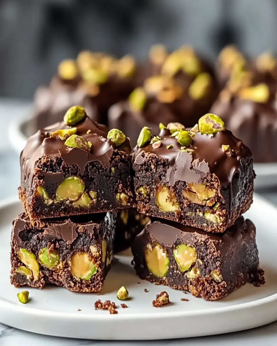 Pistachio Ferrero Rocher Brownies Recipe First Image First Image