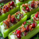 Cranberry Pecan Holiday Celery Boats First Image First Image