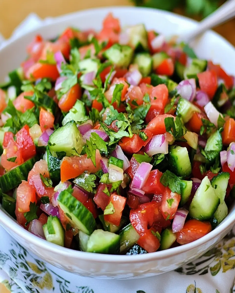 Persian Shirazi Salad First Image First Image