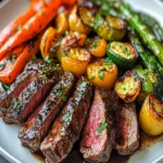 One Pan Balsamic Steak and Veggies First Image First Image