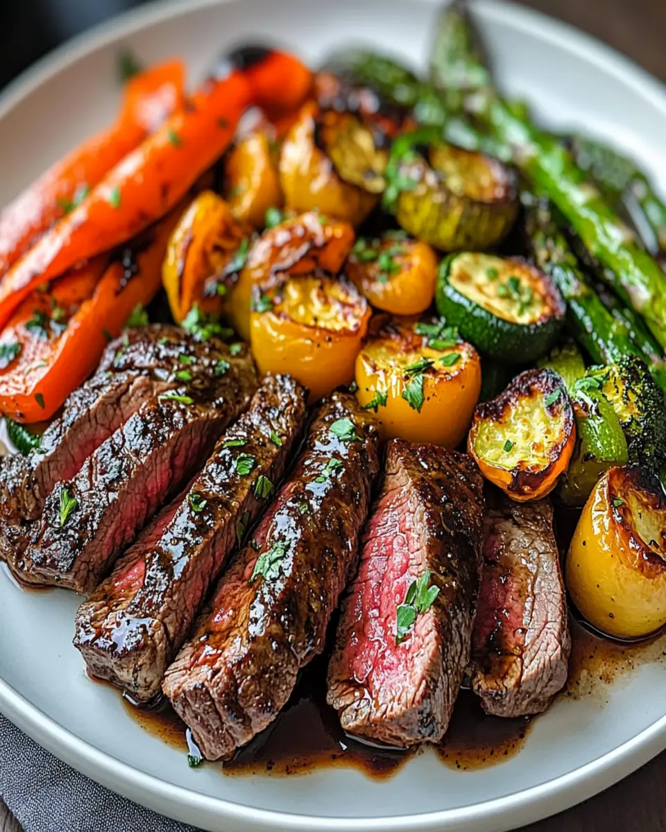 One Pan Balsamic Steak and Veggies First Image First Image