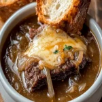 Melt-in-Your-Mouth French Onion Beef Short Rib Soup First Image First Image
