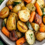 Garlic Herb Roasted Potatoes Carrots Zucchini First Image First Image