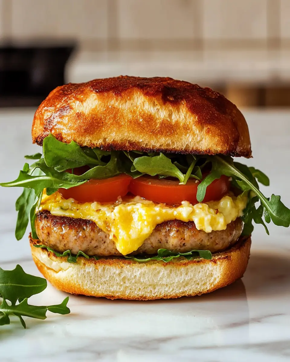Chicken Sausage Breakfast Sandwich First Image First Image