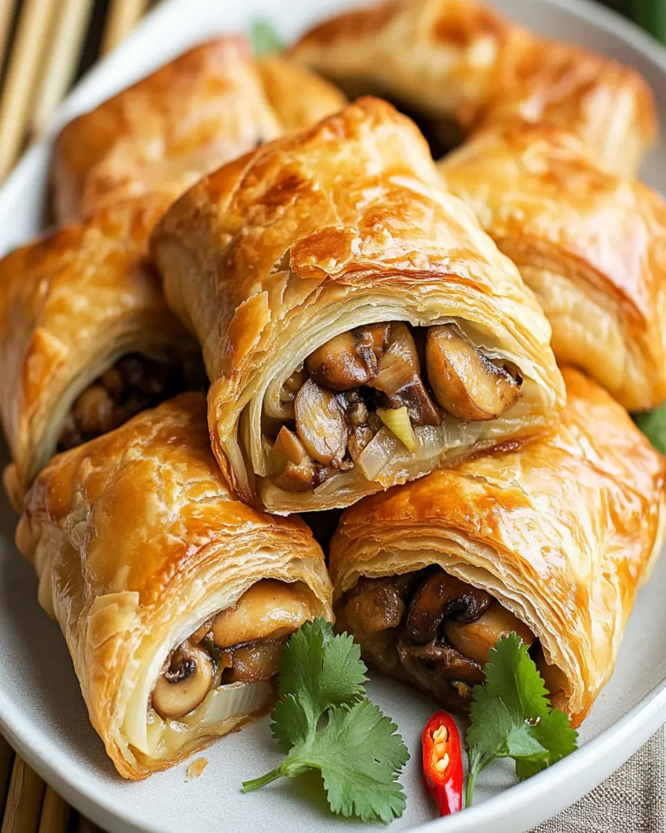 Chinese Style Mushroom Leek Pockets First Image First Image