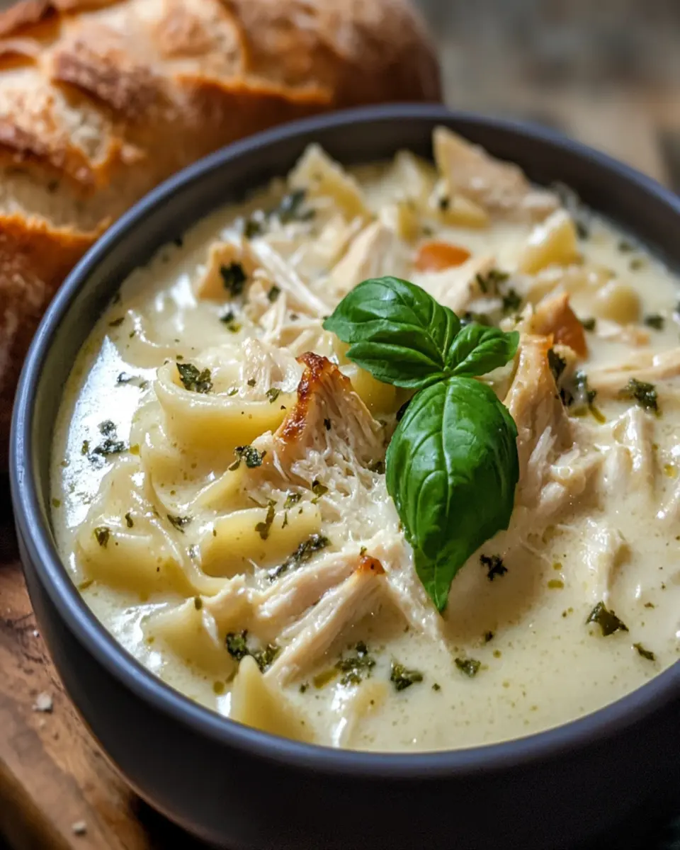 White Chicken Lasagna Soup First Image First Image