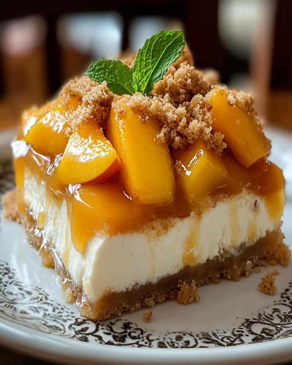 Peach Cobbler Cheesecake Fusion First Image First Image