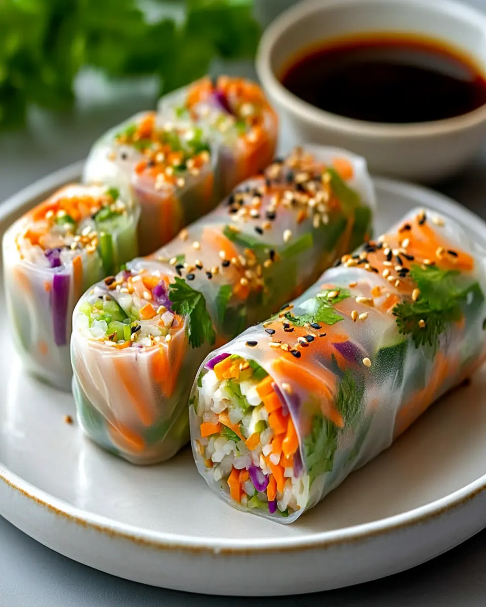 Air Fryer Rice Paper Noodle Rolls First Image First Image