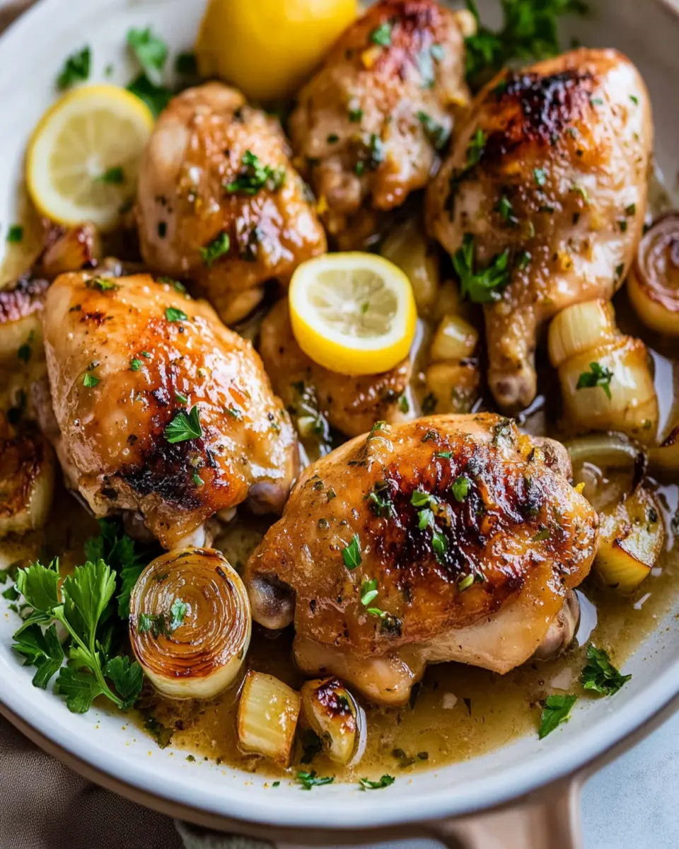Lemon Shallot Chicken First Image First Image