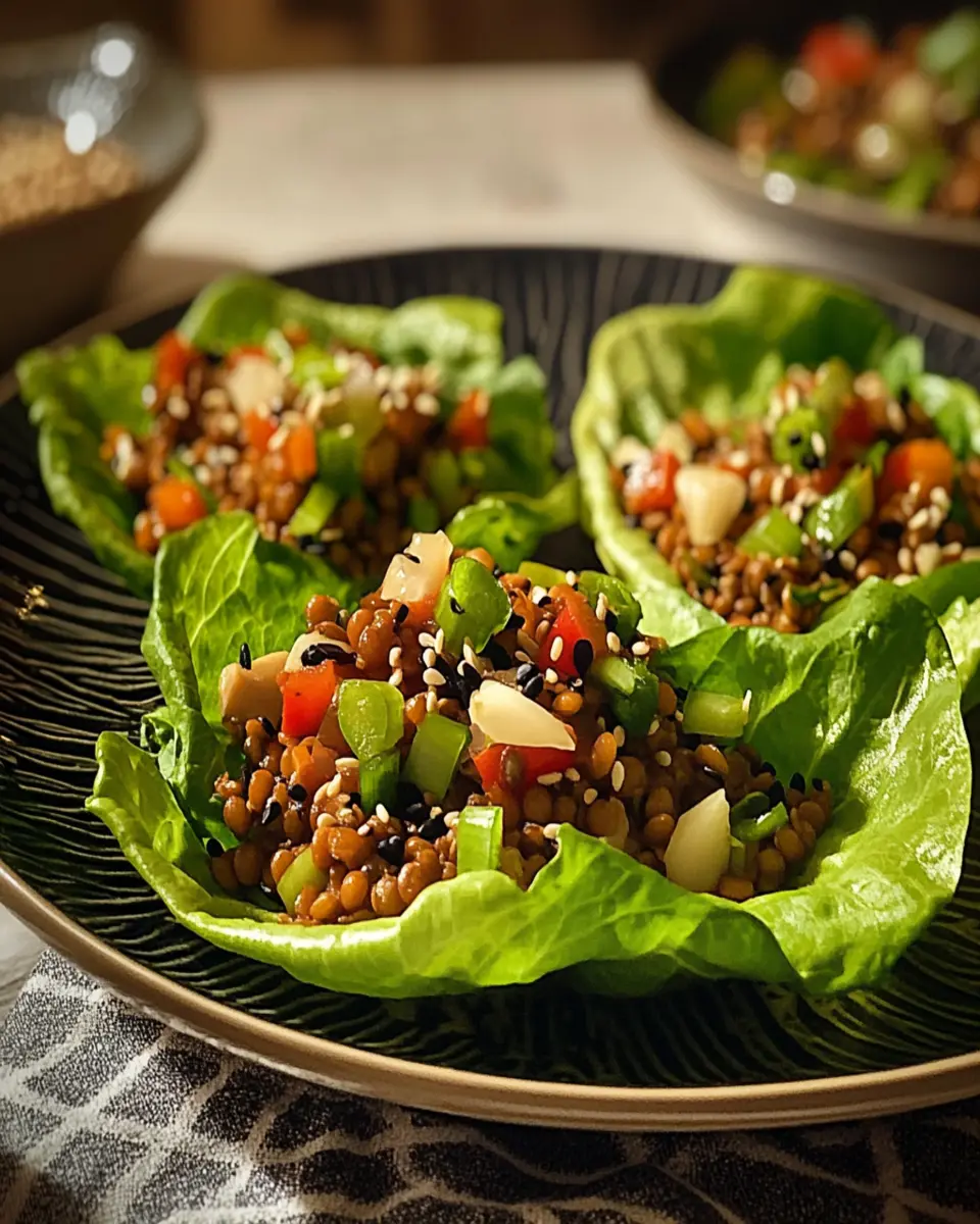 Asian Lentil Lettuce Wraps First Image First Image