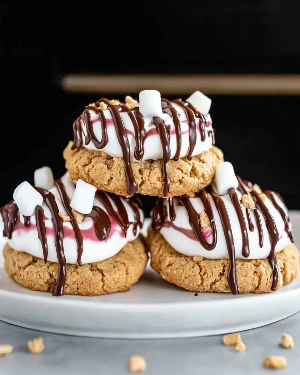 Peanut Butter S’mores Sandwich Cookies First Image First Image