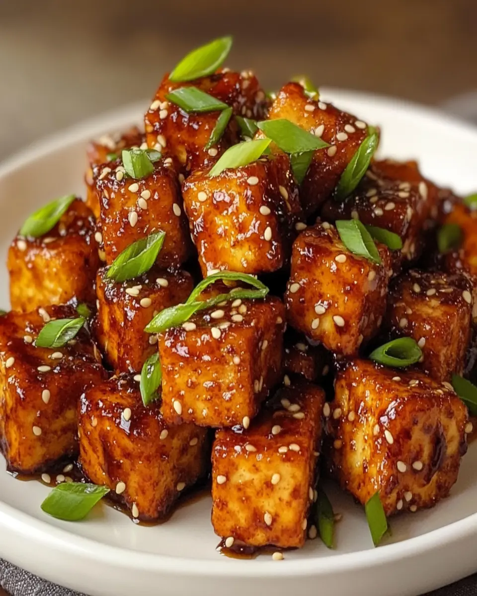 Amazing Crispy Honey Garlic Tofu-Easy Recipe First Image First Image