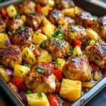 Sheet Pan Hawaiian Chicken with Pineapple First Image First Image