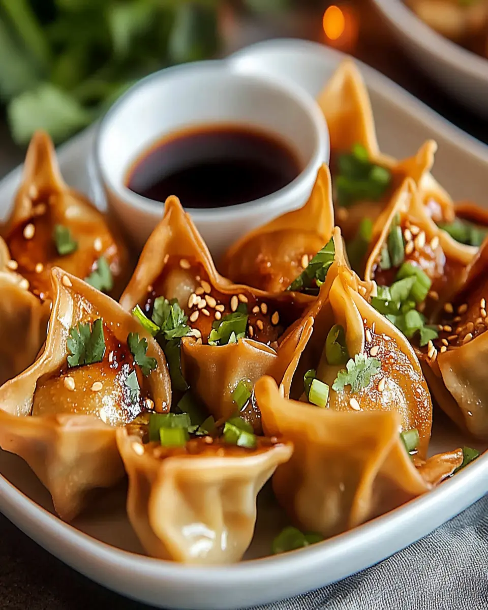 Irresistible Spicy Chicken Wontons Recipe for Parties First Image First Image
