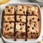 Chocolate Chip Banana Bars (Banana Snack Bars) First Image First Image