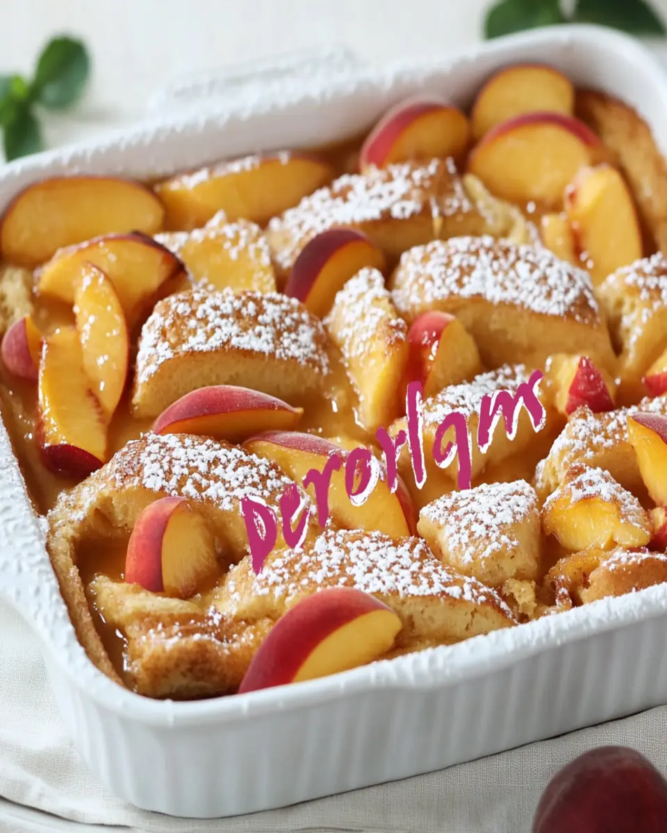 Peach Cobbler French Toast Bake First Image First Image