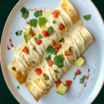 High-Protein Chicken Enchiladas with White Sauce Recipe First Image First Image