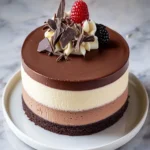 Triple Chocolate Mousse Cake Recipe – The Ultimate Layered Chocolate Dessert First Image First Image