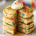 Homemade Funfetti Pancakes (Birthday Cake Pancakes) First Image First Image