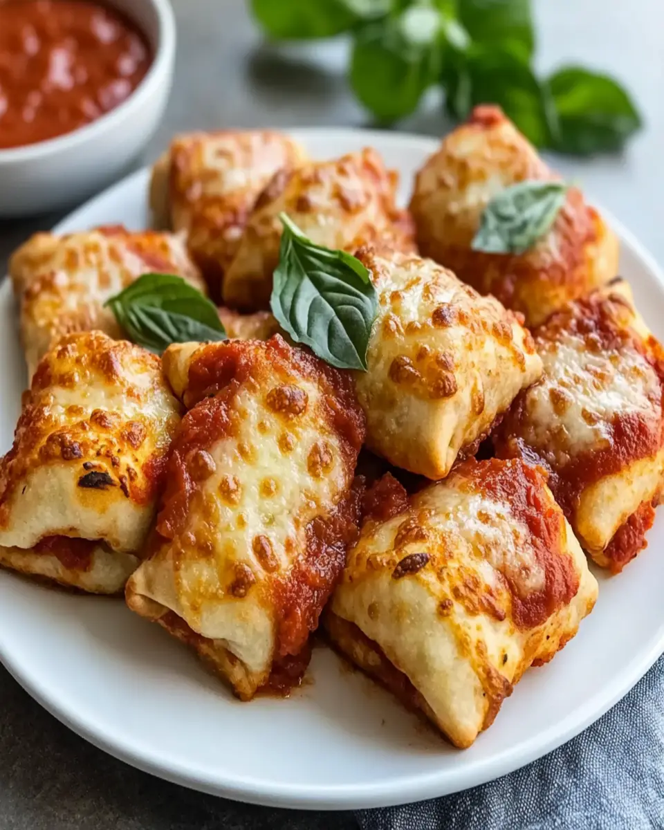 Low-Calorie Pizza Rolls First Image First Image