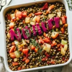 Green Lentil and Vegetable Casserole First Image First Image