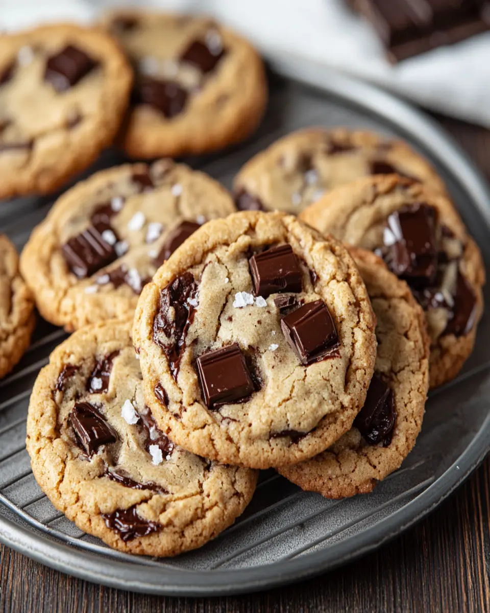 Bourbon Brown Butter Chocolate Chunk Cookies First Image First Image