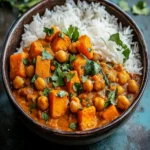 Sweet Potato Chickpea Curry- Easy & Flavorful First Image First Image