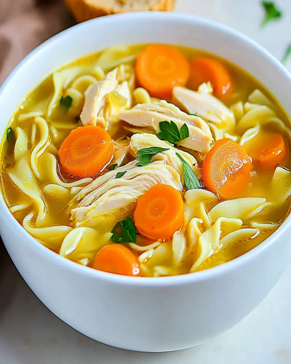 Gluten Free Homemade Chicken Noodle Soup First Image First Image