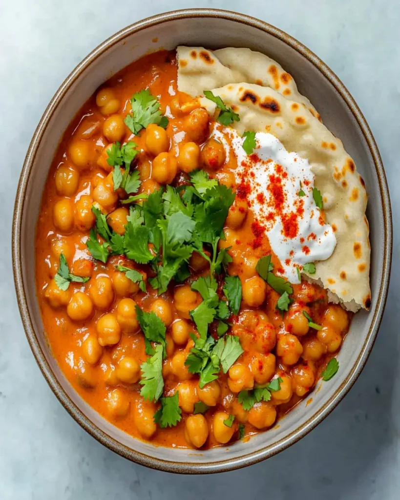 Butter Chickpeas with Creamy Spiced Tomato Sauce First Image First Image