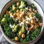 Easy Kale Chickpea Quinoa Salad with Broccoli & Lemon First Image First Image