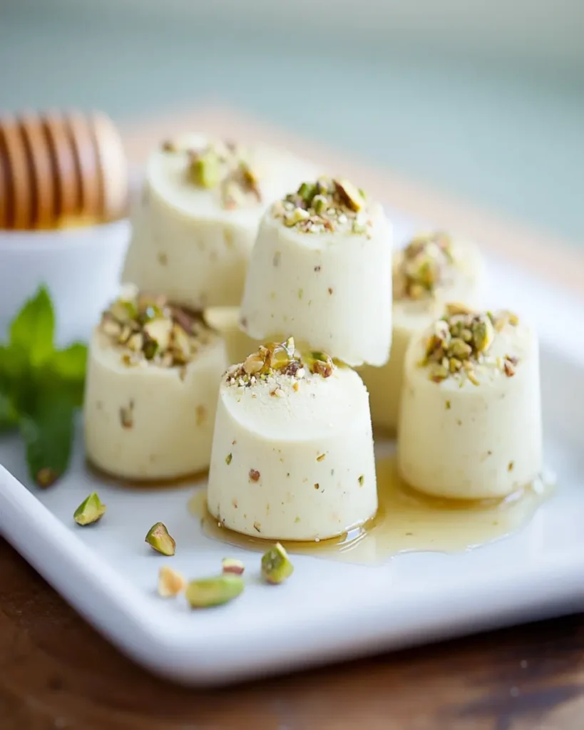 Pistachio frozen yogurt bites First Image First Image
