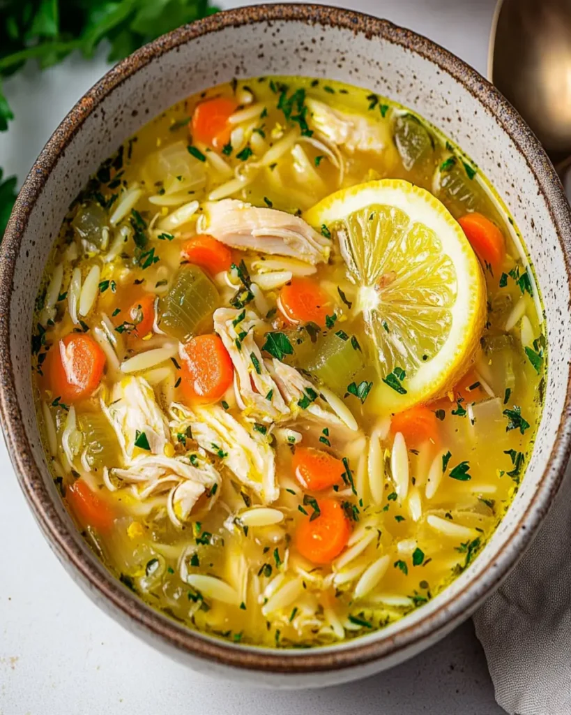 Lemon Chicken Orzo Soup First Image First Image