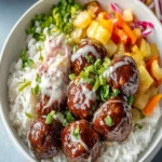 BBQ Meatball Rice Bowls First Image First Image