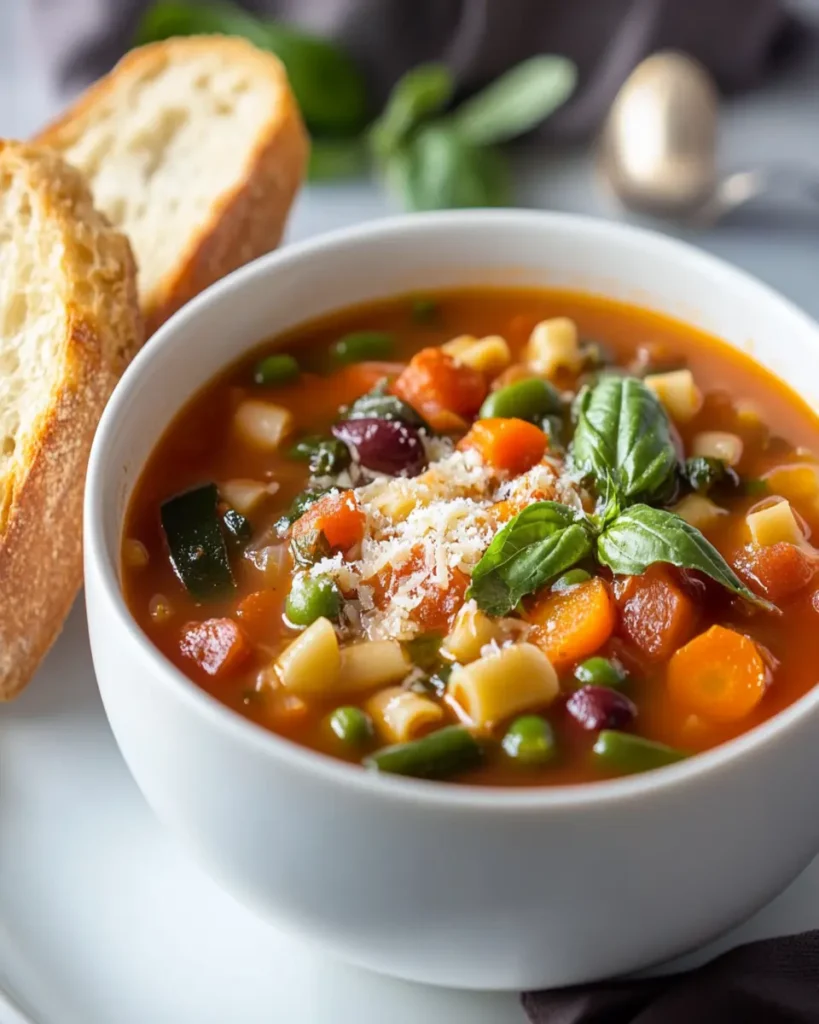 Homemade Minestrone Soup Recipe First Image First Image