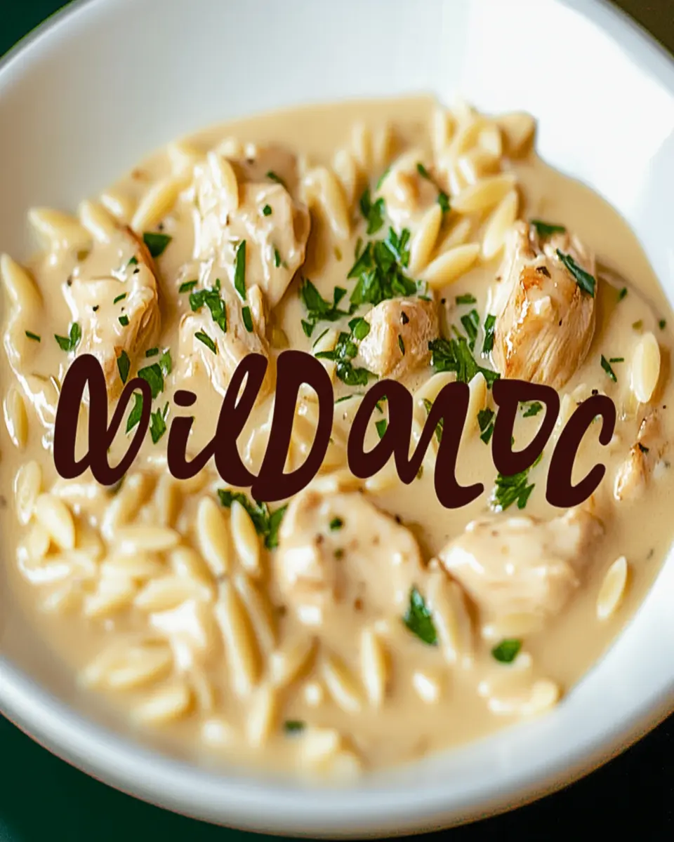 Creamy Chicken and Orzo Recipe First Image First Image