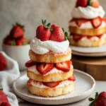 Strawberry Angel Food Cake Stacks First Image First Image