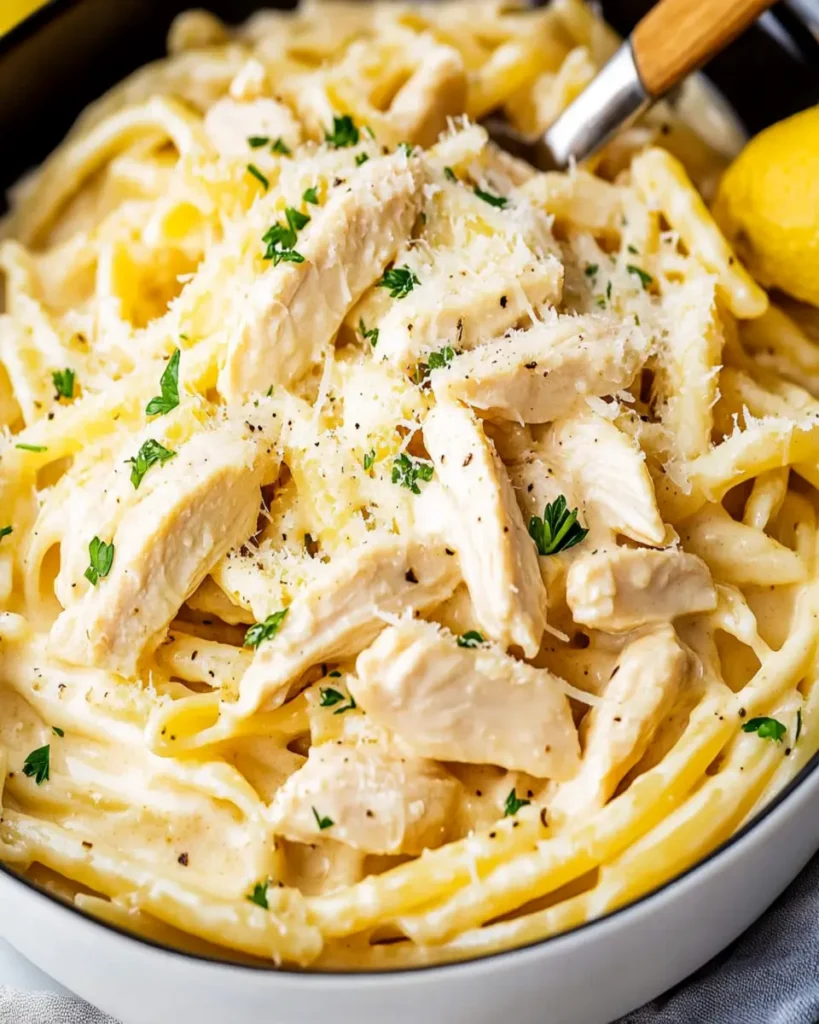 Creamy Chicken Garlic Parmesan Pasta First Image First Image